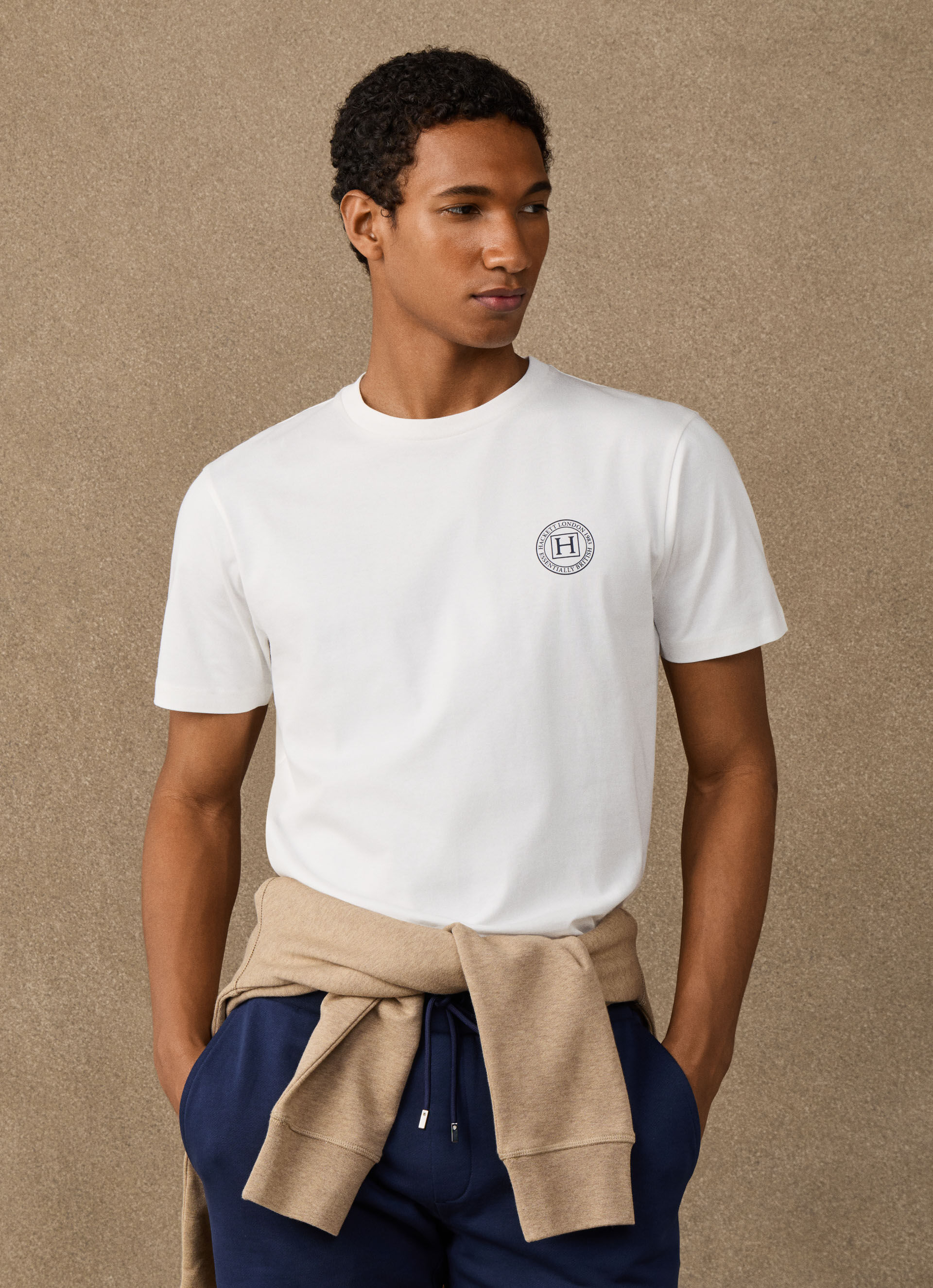 Classic Fit Branded H T-Shirt | Hackett London