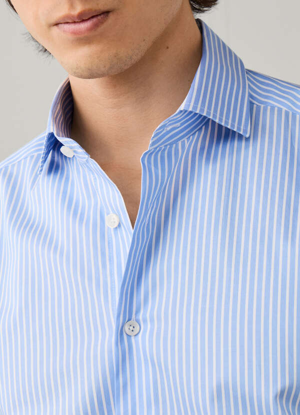 Classic Fit Formal Wide Stripe Shirt - 2
