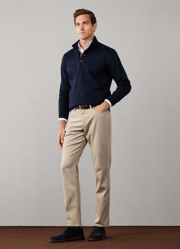 Travel Regular Fit Trinity Sateen Trousers Travel Regular Fit Trinity Sateen Trousers