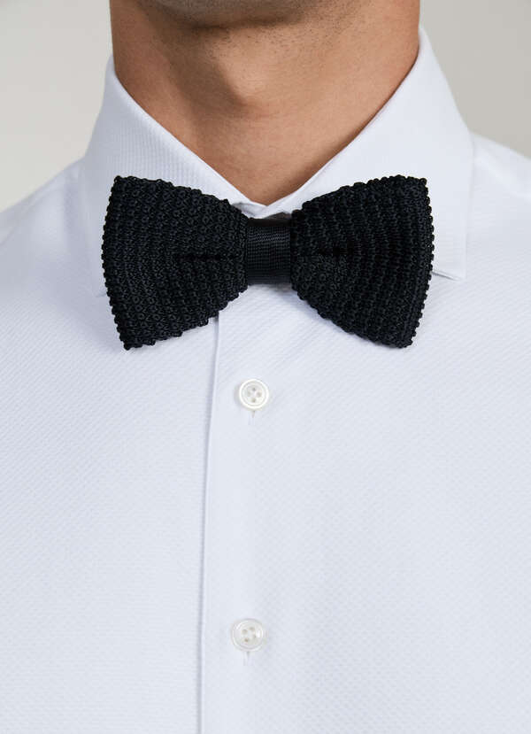 Pure Silk Knit Bow Tie - 2