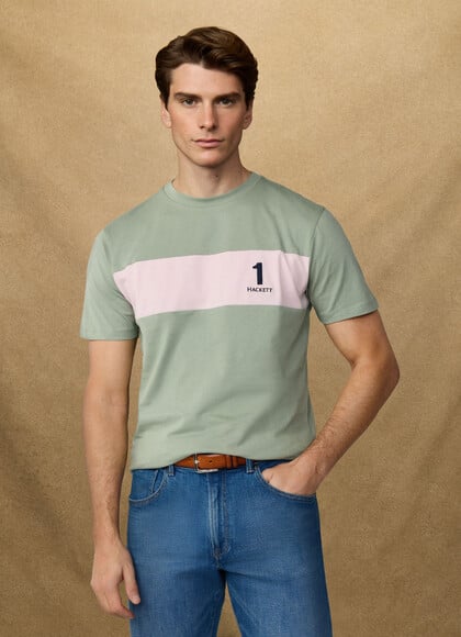 Classic Fit Short Sleeve Panel T-Shirt