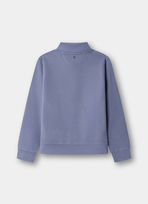 Branded Badge Quarter Zip Sweat - 2 Branded Badge Quarter Zip Sweat - 2