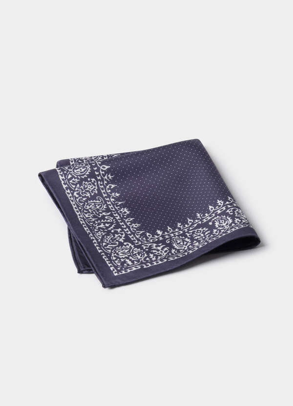 Dot Cotton Silk Pocket Square