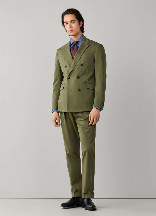 Tapered Fit Formal Stretch Cotton Trouser Tapered Fit Formal Stretch Cotton Trouser