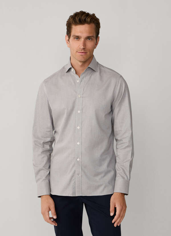 Tailored Fit Flannel Puppytooth Shirt - 2