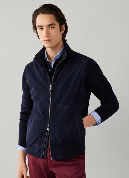 Suede Rib Gilet