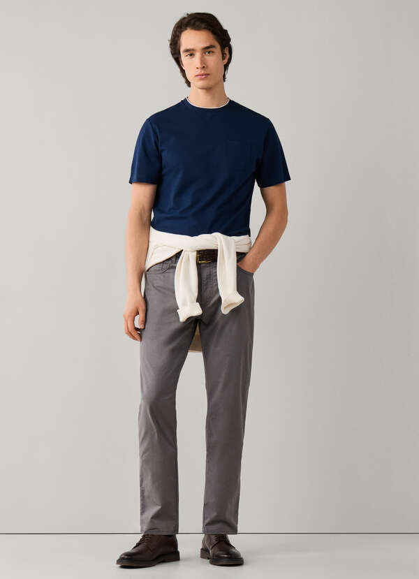 Regular Fit Trinity Canvas 5 Pocket Trouser