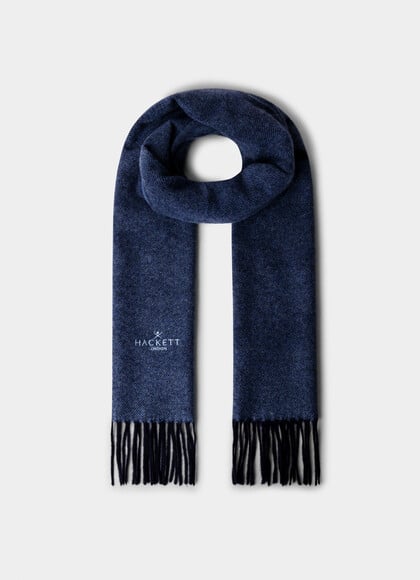 Wool-Cashmere Twill Scarf - Made in Italy