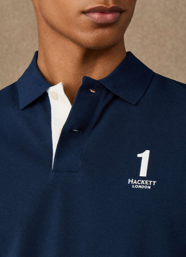 Classic Fit Short Sleeve Number Polo - 2