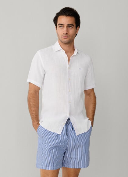 Seersucker Swim Shorts