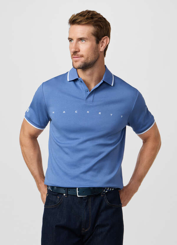 Classic Fit Short Sleeve Branded Polo Classic Fit Short Sleeve Branded Polo