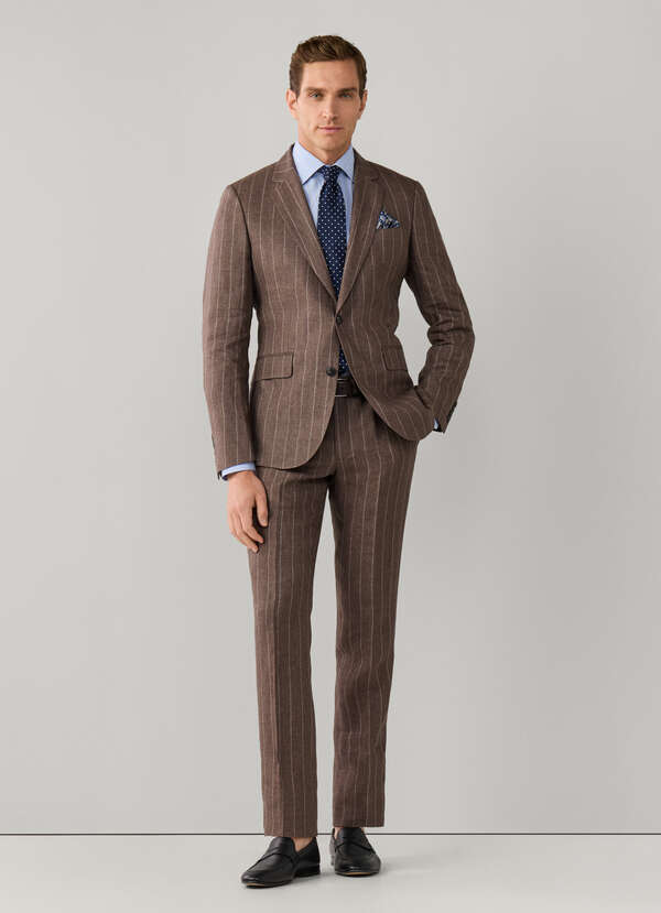 Pure Linen Wide Stripe Suit Pure Linen Wide Stripe Suit