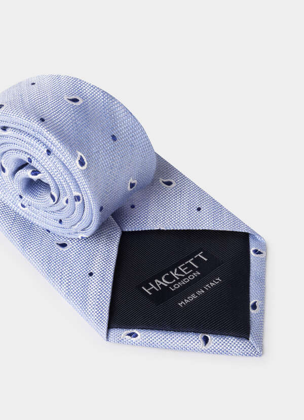 Paisley Silk Linen Tie - 2