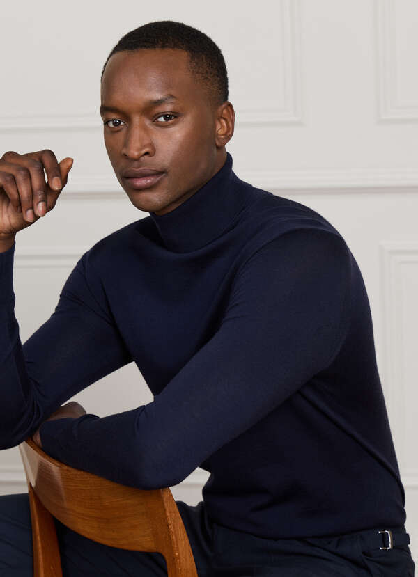 Merino Wool Roll Neck Jumper