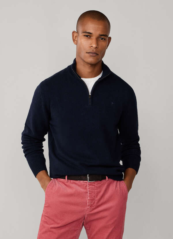 Lambswool Quarter Zip Jumper Lambswool Quarter Zip Jumper