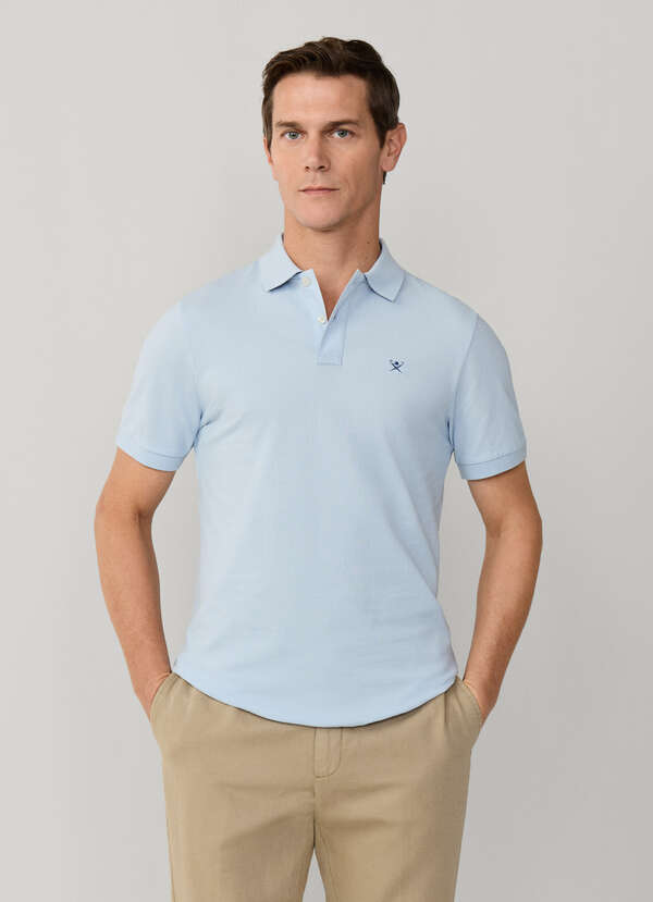 Slim Fit Short Sleeve Logo Pique Polo - 2