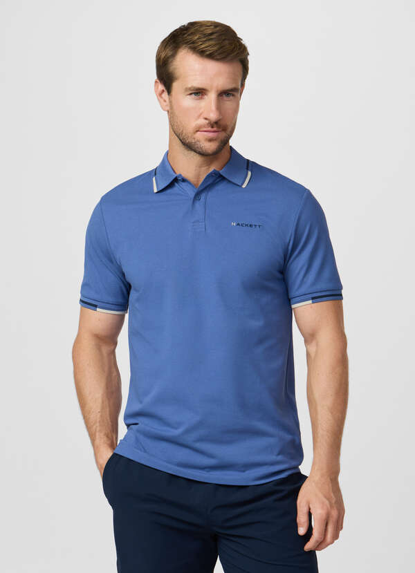 Classic Fit Short Sleeve Tipped Polo - 2 Classic Fit Short Sleeve Tipped Polo - 2