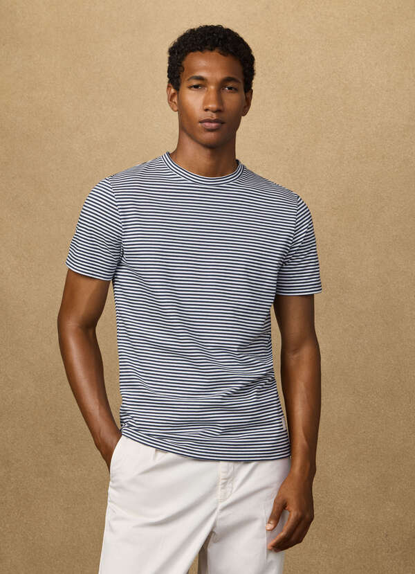 Classic Fit Short Sleeve Striped T-Shirt - 2