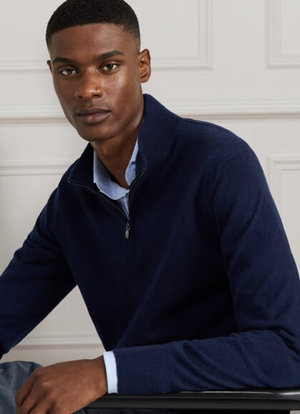 Cashmere Quarter Zip Jumper