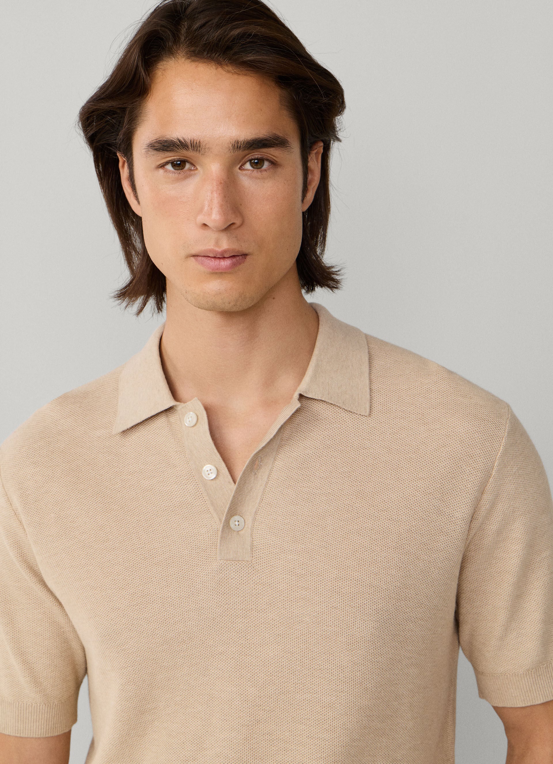 Classic Fit Short Sleeve Knit Polo | Hackett