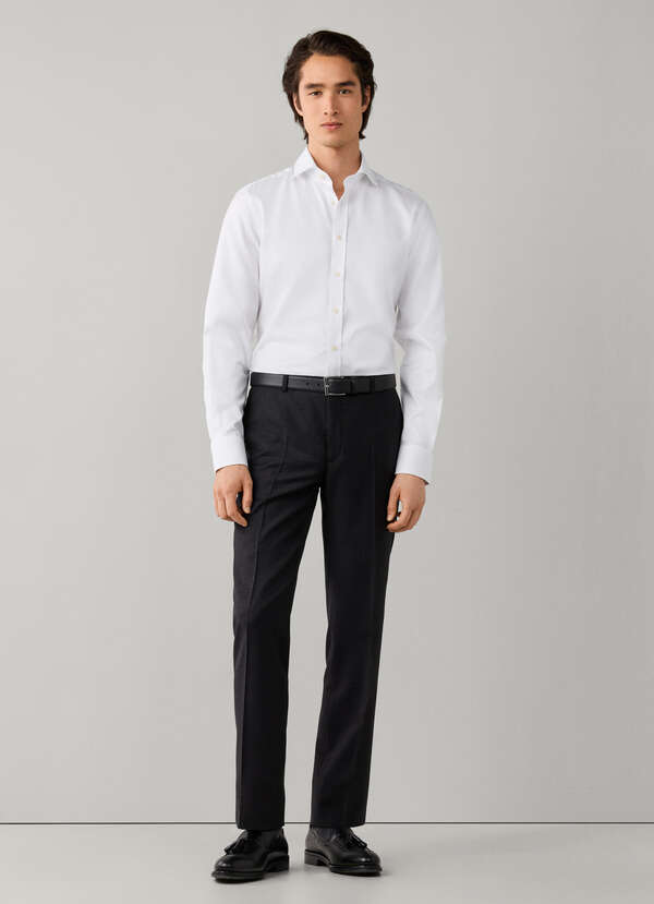 Wool Suit Trouser - Woven In England - 2 Wool Suit Trouser - Woven In England - 2