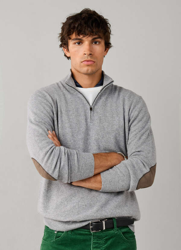 Merino Wool-Cashmere Quarter Zip Jumper Merino Wool-Cashmere Quarter Zip Jumper