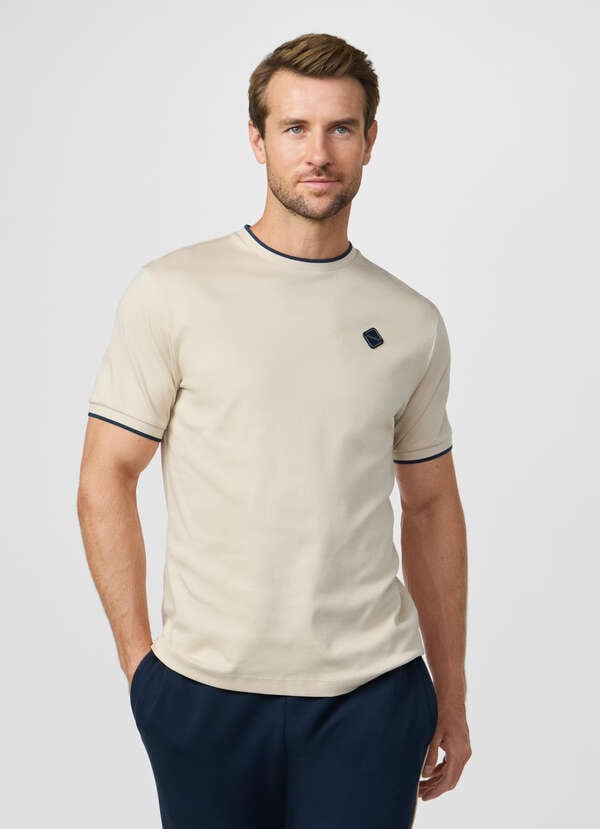 Classic Fit Branded Badge T-Shirt - 2 Classic Fit Branded Badge T-Shirt - 2