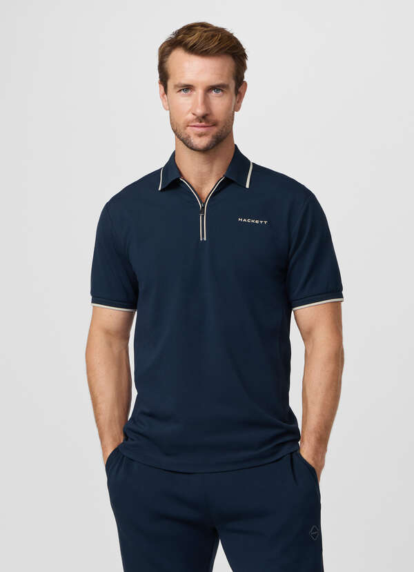 Classic Fit Short Sleeve City Zip Polo - 2