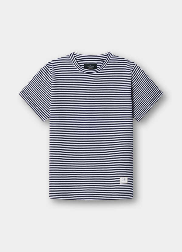 Classic Fit Short Sleeve H Stripe T-Shirt Classic Fit Short Sleeve H Stripe T-Shirt