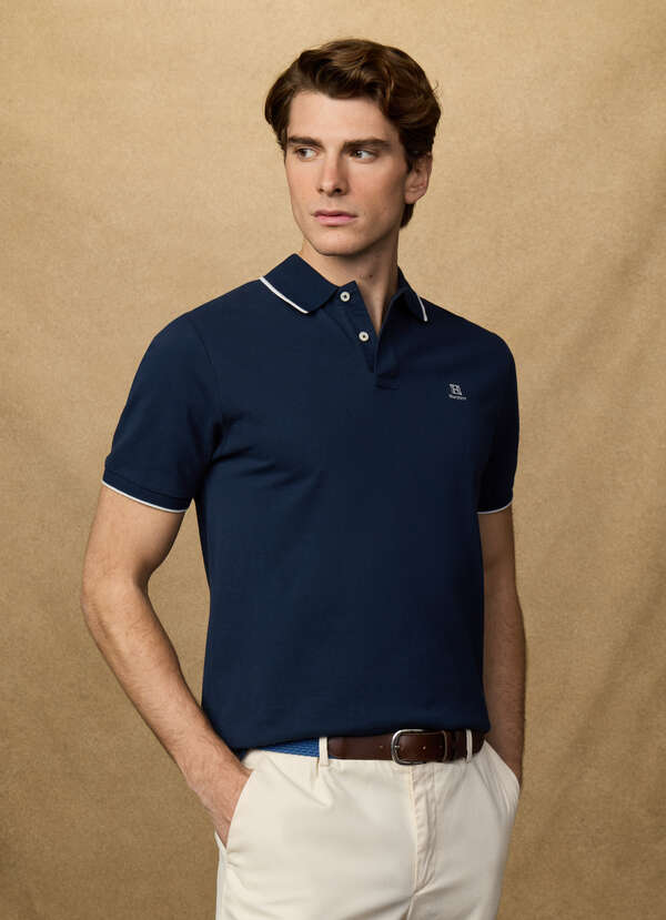 Classic Fit Short Sleeve Tipped Polo