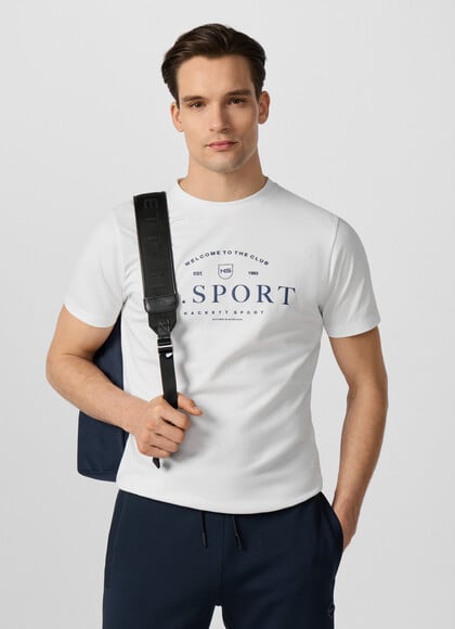 Classic Fit Branded Script Graphic T-Shirt
