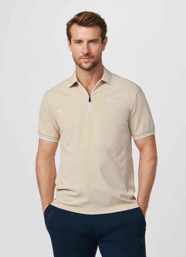 Classic Fit Short Sleeve City Zip Polo - 2 Classic Fit Short Sleeve City Zip Polo - 2
