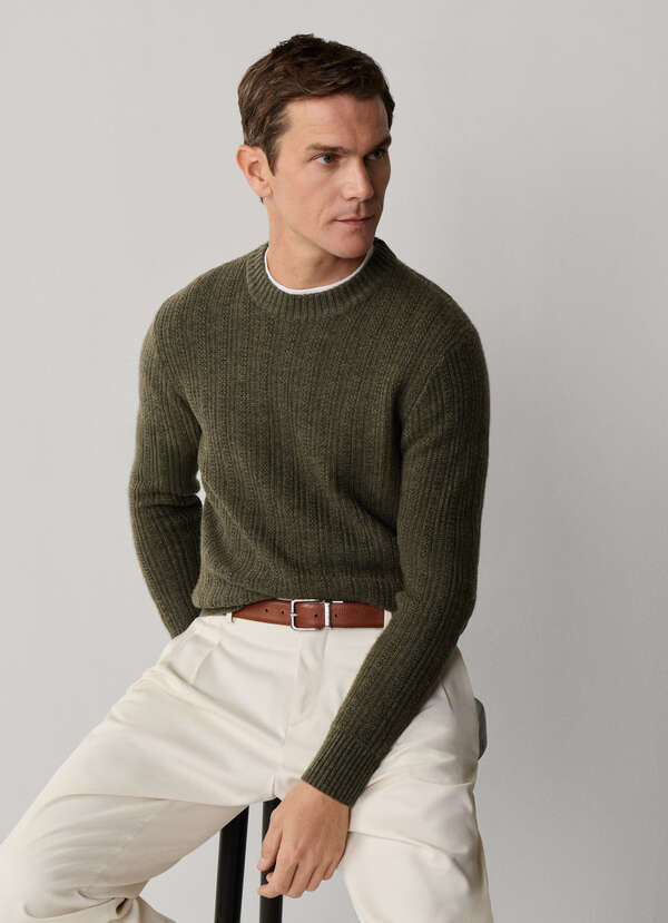 Merino Wool-Cashmere Crew-Neck Jumper