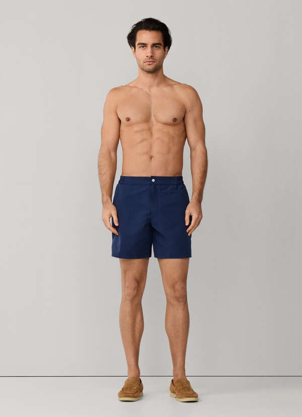 Tailored Solid Colour Swim Shorts - 2 Tailored Solid Colour Swim Shorts - 2