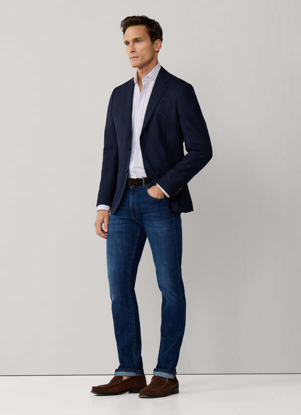 Slim Fit Vintage Wash Denim