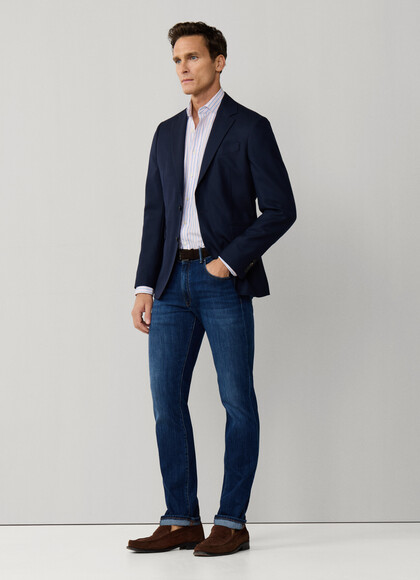 Slim Fit Vintage Wash Denim