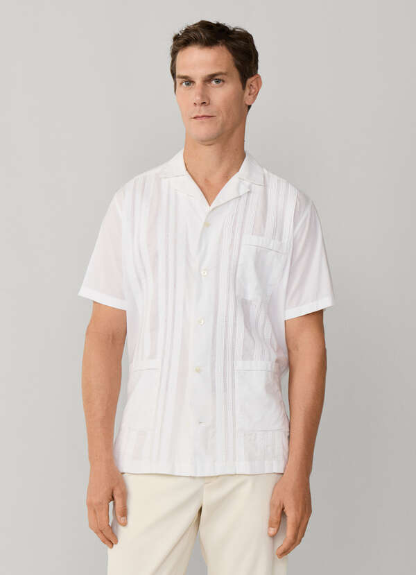 Classic Fit Guayabera Short Sleeve Shirt - 2