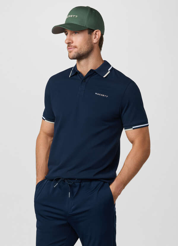 Classic Fit Short Sleeve Tipped Polo