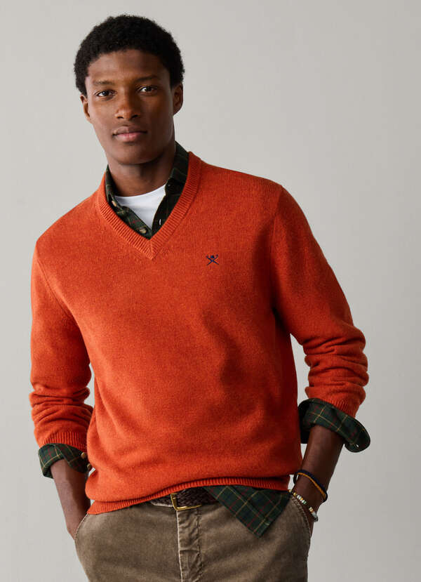 Lambswool V-Neck Jumper