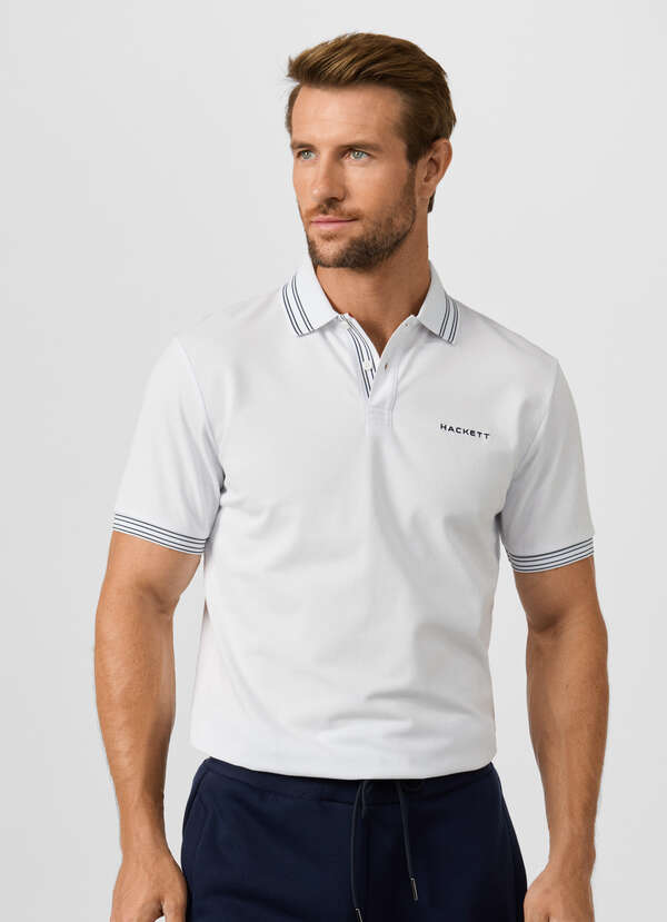 Classic Fit Short Sleeve Micro Tipped Polo