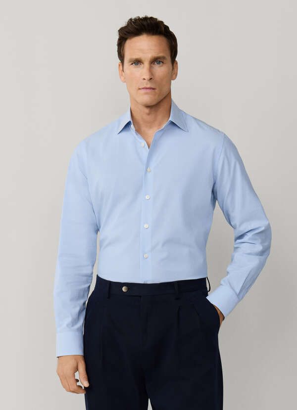 Classic Fit End-On-End Solid Shirt - 2