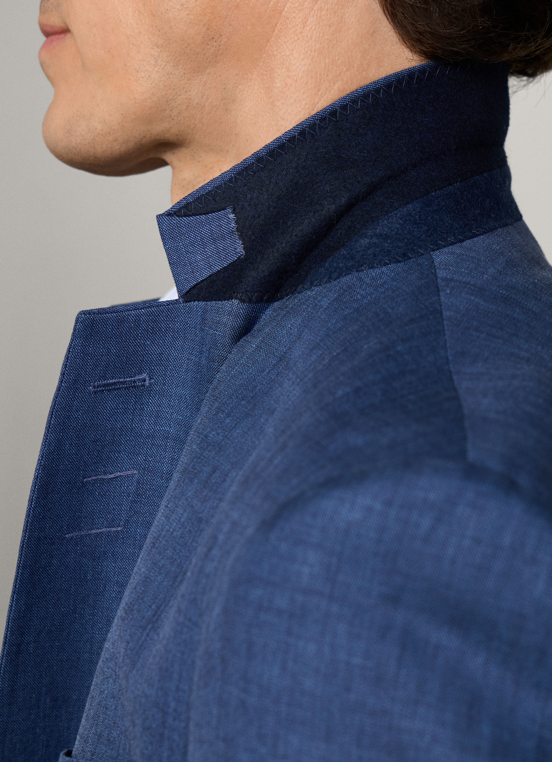 Linen-Wool Hopsack Suit - Woven In Italy | Hackett London
