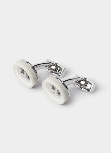 H Button Cufflinks