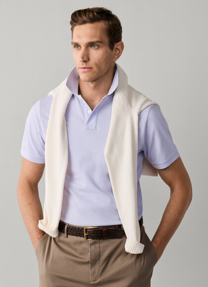 Slim Fit Short Sleeve Pique Polo