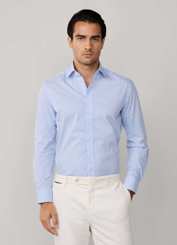Tailored Fit Formal Stretch Stripe Shirt - 2