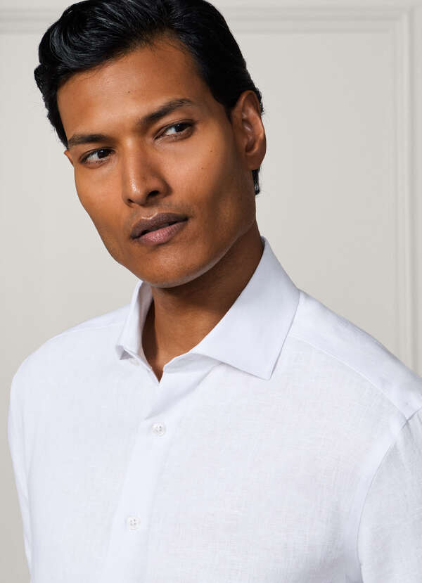 Tailored Fit Linen Shirt - 2