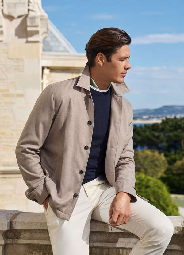 Herringbone Shirt Jacket Herringbone Shirt Jacket