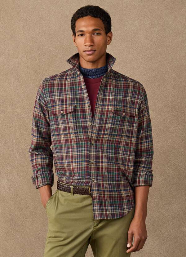 Classic Fit Country Check Flannel Shirt