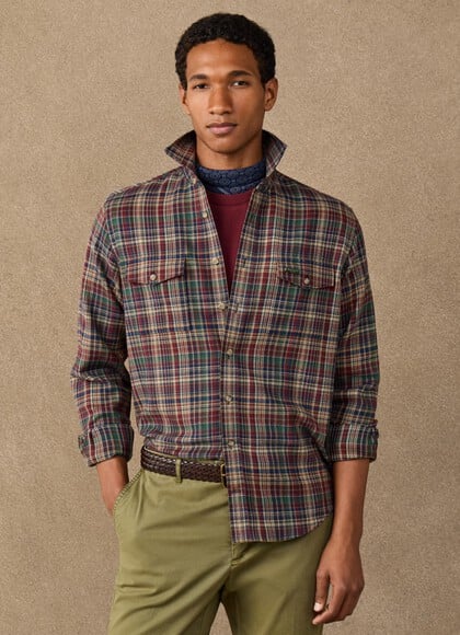 Classic Fit Country Check Flannel Shirt