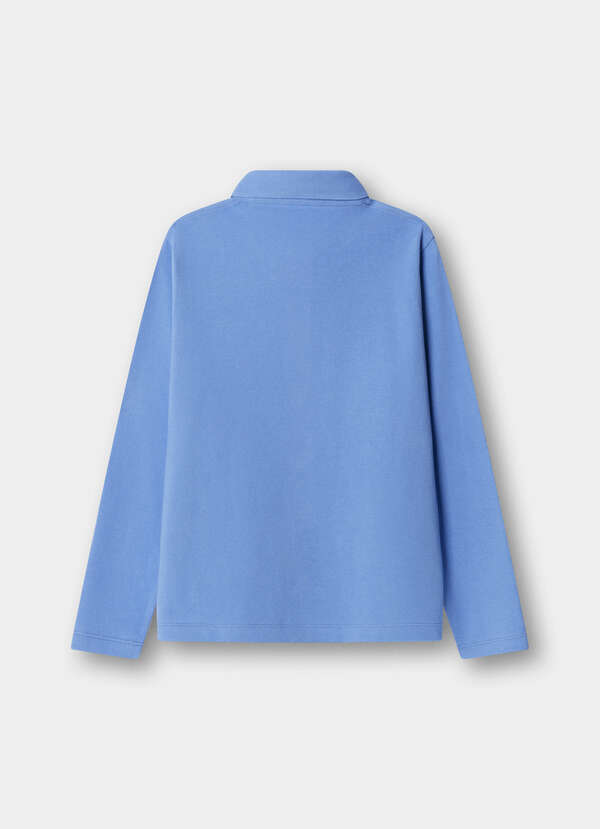 Classic Fit Long Sleeve Pique Polo - 2